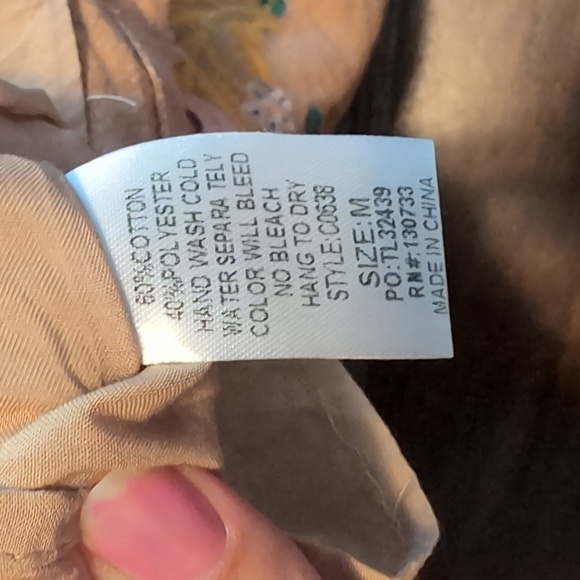 Umgee women's Tan Embroidered Mini Skirt - Picture 5 of 7